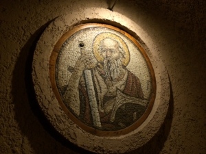 Mural of St. Paul, who as we all know was good friends with St. Peter